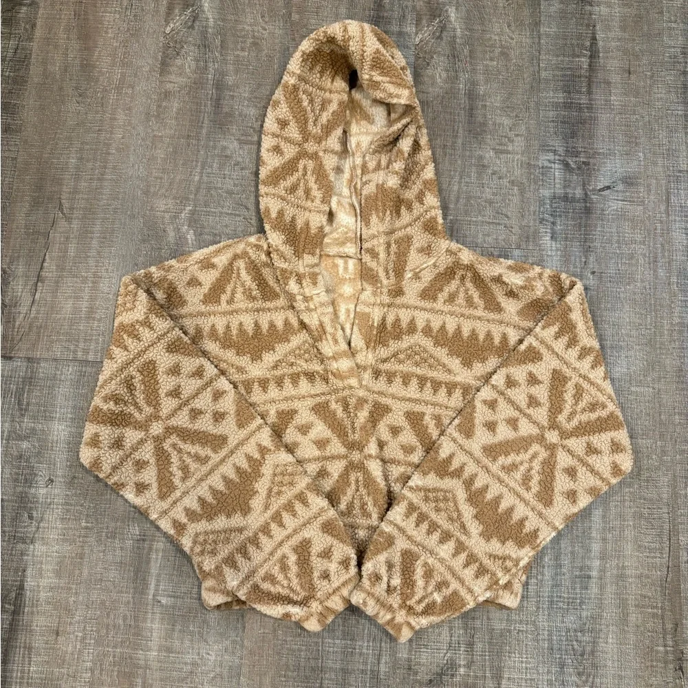 Hollister Cropped Sherpa Size Small - Picture 1 of 3